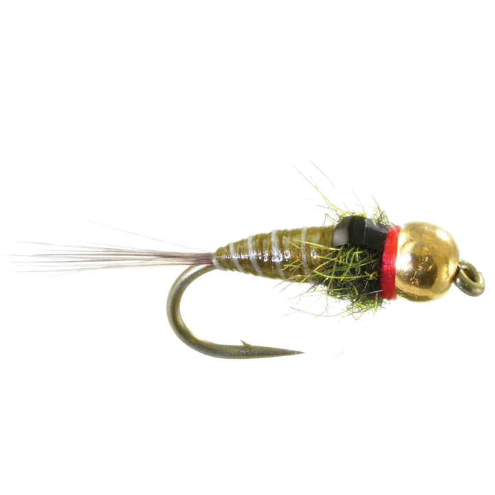 Umpqua Iron Lotus Nymph fly with tungsten bead and slim coated body