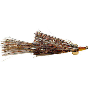 Umpqua Kreelex Mix Gold/Silver/Copper streamer with flash body and dumbbell eyes