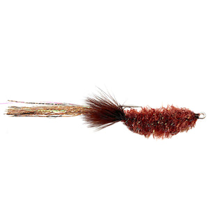 Umpqua Murdich Wiggler Rootbeer streamer with undulating body and hair tail