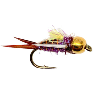 Umpqua Psycho Prince Purple nymph with bead head and flashy body