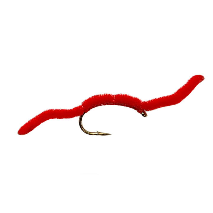 Umpqua San Juan Worm Red fly with chenille body