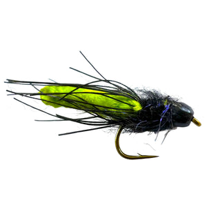 Umpqua Shagadelic Mop Rosenthal Green nymph with mop body, UV collar and rubber legs