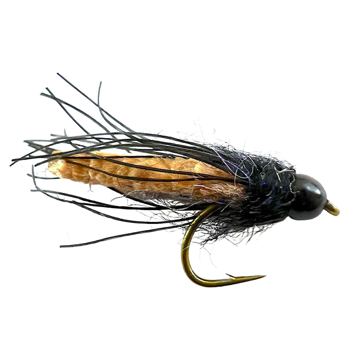 Umpqua Shagadelic Mop Rosenthal Tan nymph with mop body, UV collar and rubber legs
