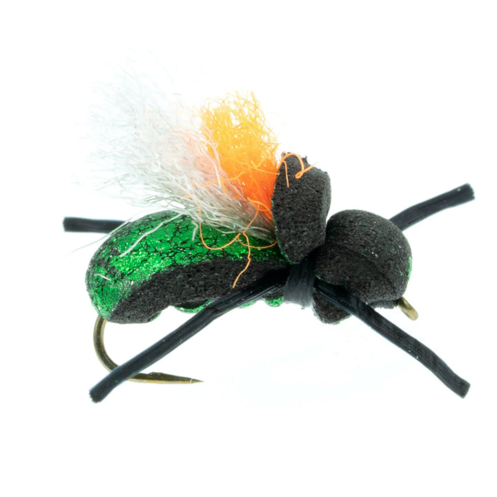 Umpqua Tim's Beetle 2.0 fly with parapost wing and hotspot