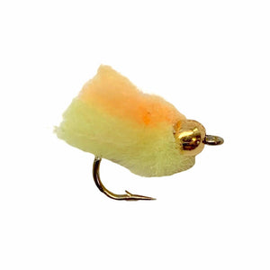 Umpqua Y2K Egg Light Orange/Yellow fly with bead head and two-tone egg body