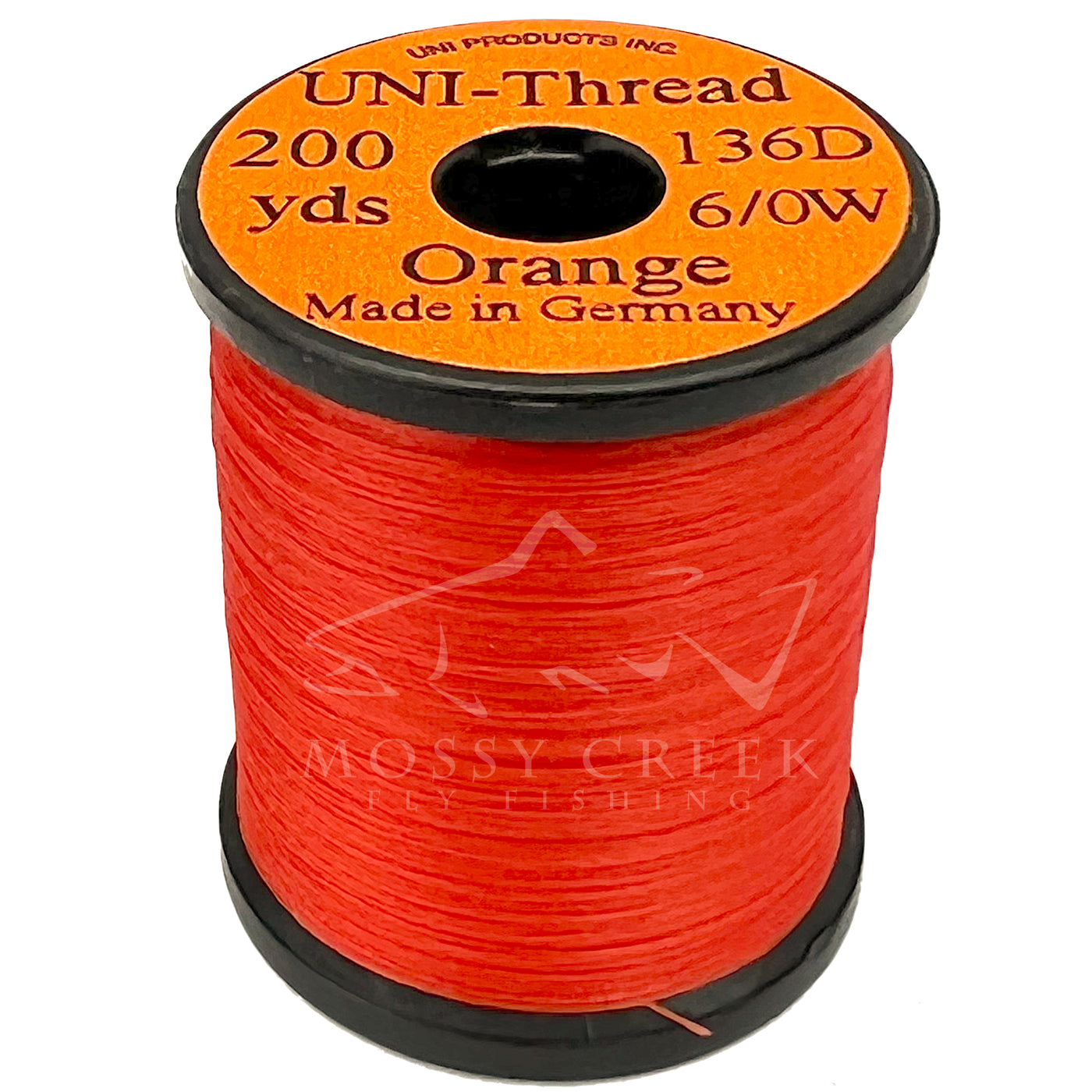 UNI-Thread 6/0 Waxed Fire Orange