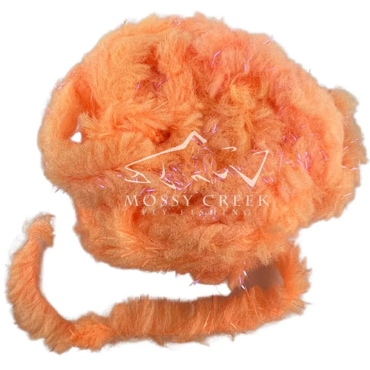 UV2 Roe Yarn in Fluorescent Salmon Egg, UV-enhanced yarn